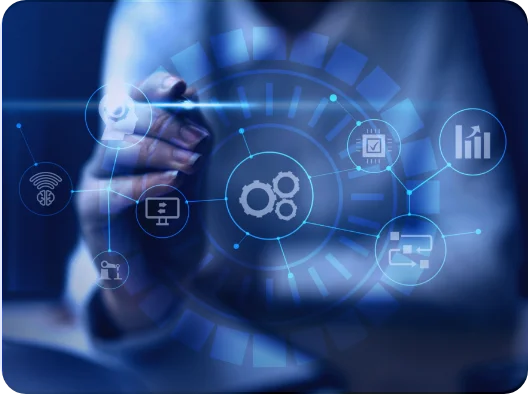 Hombre dando soporte digital